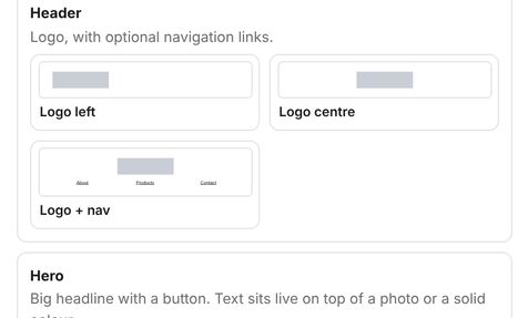 Different modules for different needs, all enabled for auto-layout